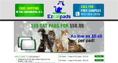 Desktop Screenshot of ezcatpads.com