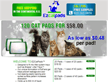 Tablet Screenshot of ezcatpads.com